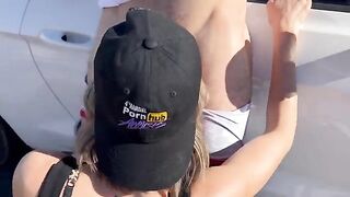 Wife of American guy fucked on the Nevada desert road