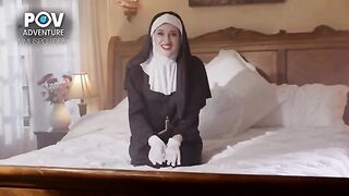 A real adventure with a sexy nun, full of passion and desire in HD