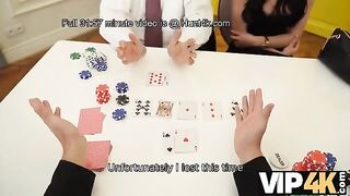 She lost a poker game and had to get intimate with someone else