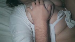 I fucked my wife at night and cum on her big ass, I love her so much