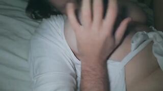 I fucked my wife at night and cum on her big ass, I love her so much