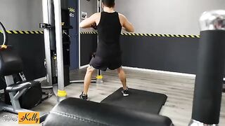 I crushed on my fitness colleague so we fucked in gym restroom