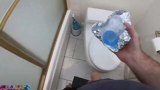 Stepmom helps stepson to get a sperm sample