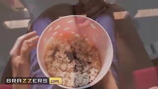 A guy fucked Naughty Tina Fire in the popcorn machine at a cinema