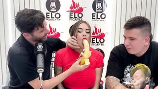 The interview with Elo Podcast ended in a steamy session