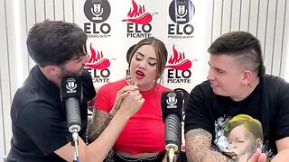 The interview with Elo Podcast ended in a steamy session