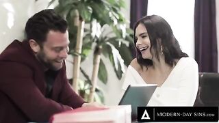 Rough sex continues for the client despite interruptions