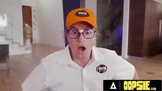 Hot PAWG Jewelz Blu seduces the guys to fix her TV with sex