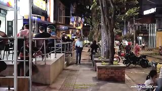 Sara Blonde getting fucked in a Colombian club