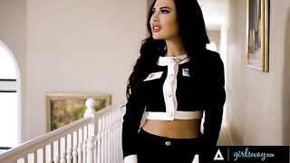 Bella Rolland cheats on her GF with the busty mistress Bunny Colby
