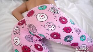 Step mom woke up to a cock in her pussy, helped by Carry Light