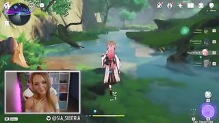 A gamer girl makes a deadly donation in the style of Genshin Impact
