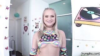 Nympho Harley King gets her mouth filled with sticky sperm in this hot scene