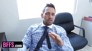 Busty office sluts getting fucked by the boss’s step-son