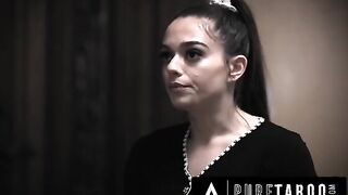 Cheerleader Sophia Burns gets her ass stuffed by teacher's stepson in taboo scene