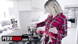 Cory Chase, the busty stepmom, gifts her stepson something special for Christmas