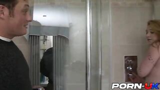 Stepdad fucked his stepdaughter Harmony Reigns in the bathroom after shower