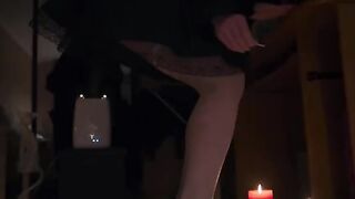 White stockings footjob and much cum, exclusive HD content