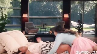 Bestie Jennie learns to relax from her naughty friend Lulu in a steamy SLAYED video