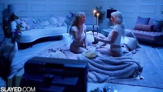 Two voluptuous girls, Skye and Blake, have an intense lesbian experience