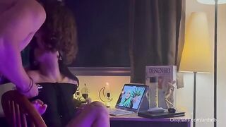 Babe gets high and fucks in a lo-fi video