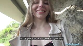 A long-haired Ukrainian girl agreed to sex for money with a stranger