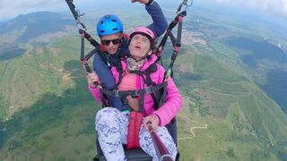 Paragliding and Squirt Orgasm 2200m above the Sea - Striker9x