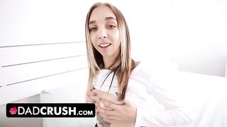 Pervert stepdad gets his cock sucked by the cutest stepdaughter Breezy Bri