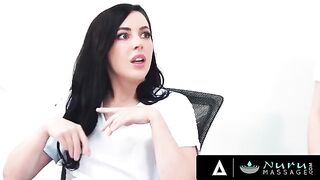 Beautiful Whitney Wright and her sexy colleague get fucked hard