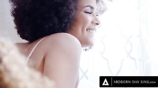 Scarlit Scandal and Alina Ali share husband's cum in wild FFM threesome