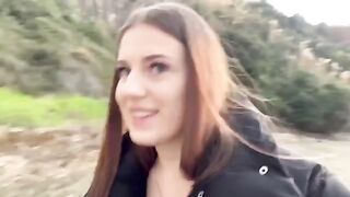 Girl fucked on the beach by her new boyfriend