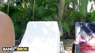 Julianna Vega, the busty Latina MILF, gets her booty smashed by a stalker