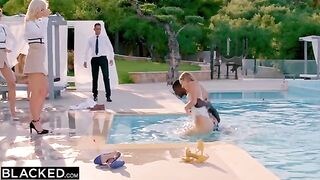 Two hungry girls seduced a hotel employee for a passionate encounter