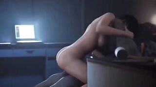 Ada Wong trapped and fucked hard by Mr X in 3D animation