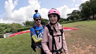 Paragliding in Costa Rica, I squirted like a fountain with extreme pleasure