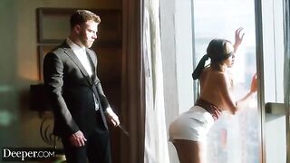Babe Kazumi gets dominated, gagged, and spanked in a hardcore scene