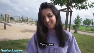 Pervert dude picked up Italian babe for sex in public place