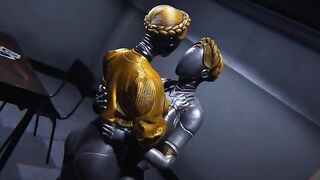 Ballerinas from Atomic Heart get fucked in a heated hearth scene