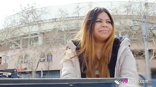 Amateur fat Latina Yiyi Candy shows her body in public before getting fucked hard