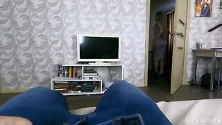 The stepson creeps his steaming-hot stepmom in a taboo act
