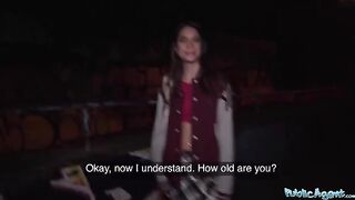 Public Agent - Hot French Model gets fucked by a stranger outdoors for cash