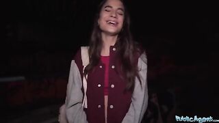 Public Agent - Hot French Model gets fucked by a stranger outdoors for cash