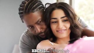 A wet brunette pussy is creampied by a boxing instructor in this steamy scene