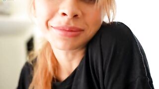 The hot Russian slut got her pussy hammered by a huge cock in POV style