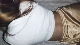 A blonde girl named Sarap is having fun with her friend in a sensual scene