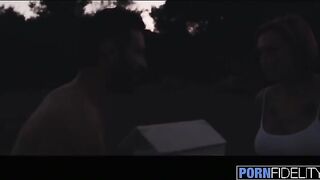 Tattooed MILF Anna Bell Peaks gets fucked hard by the pool