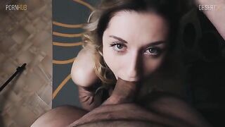 Cutie in sexy underwear has sex and gets a cumshot on her face