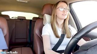 The stepson fucked his sexy stepmom after taking driving lessons
