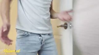 A stepson fucked her hairy pussy, and she loved it