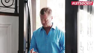 Rich man fucked a hot girl and her girlfriend with big boobs